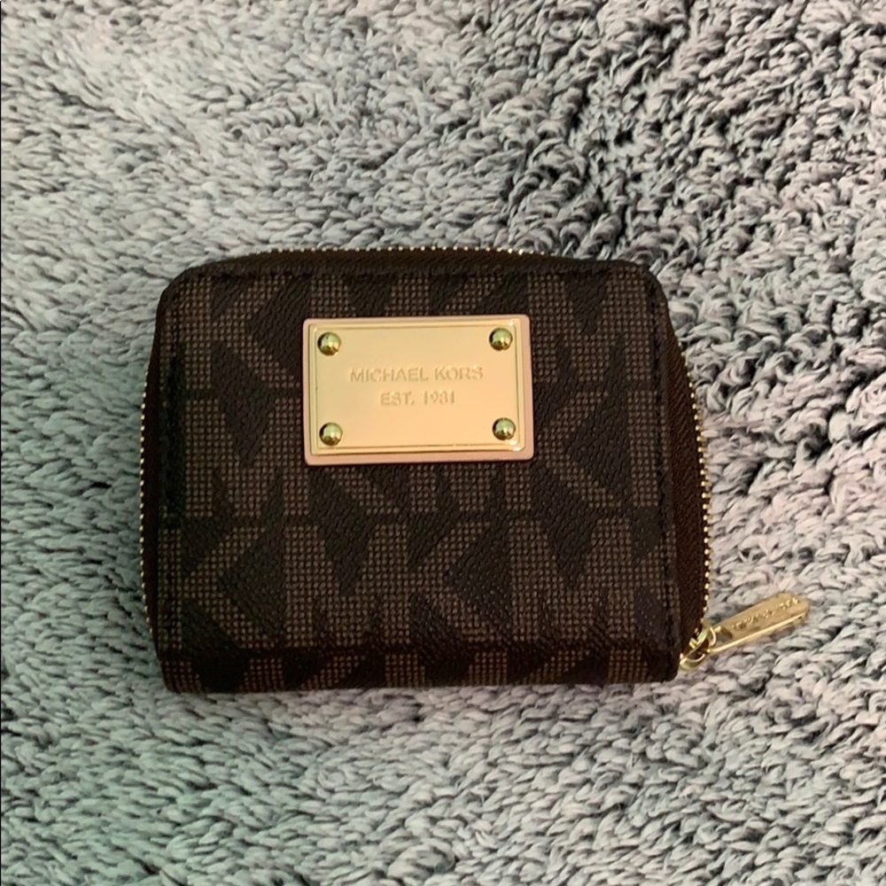Michael Kors original MK brown wallet